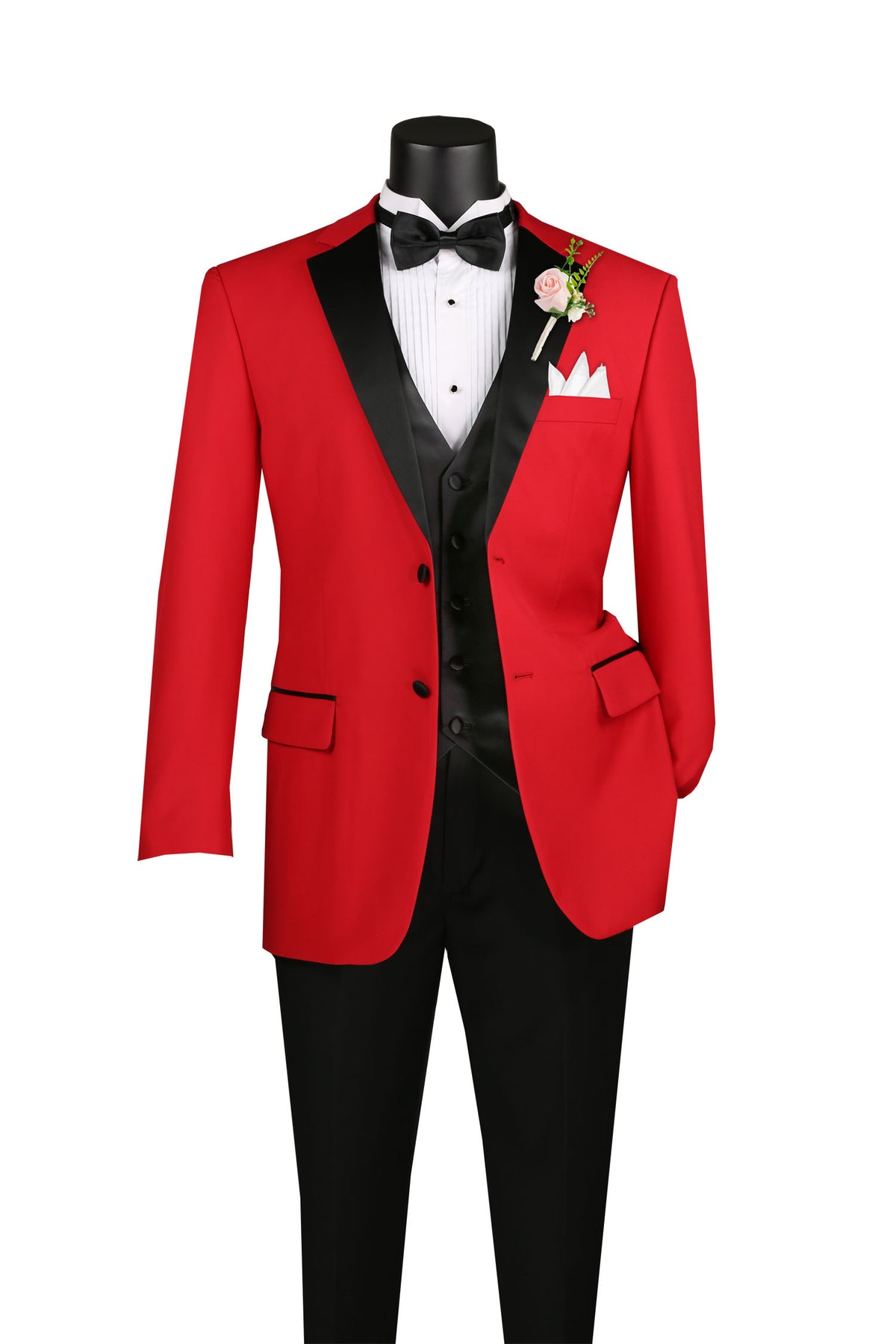 Vinci 3-Piece Tuxedo with Matching Bow Tie