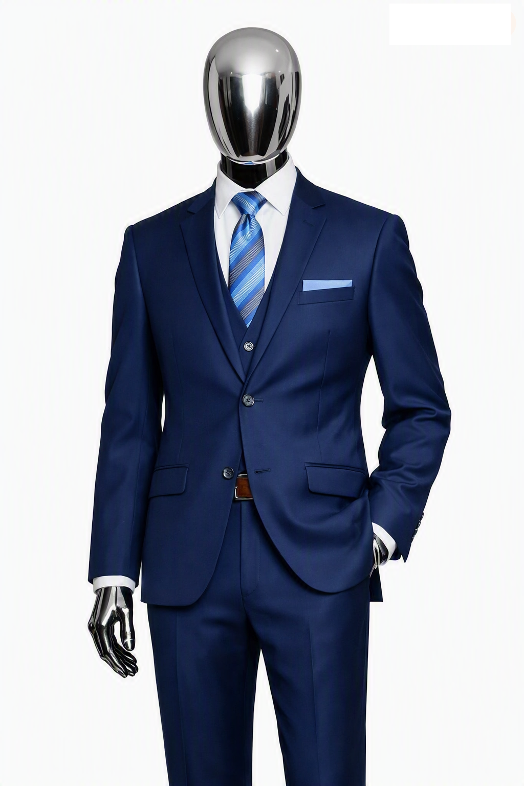 Pavaratti Men's Slim Fit 3-Piece Suit