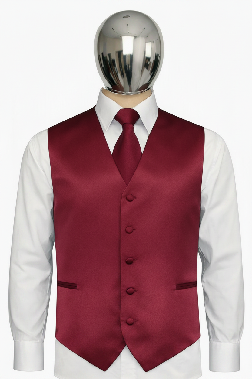 BQ Solid Satin Vests
