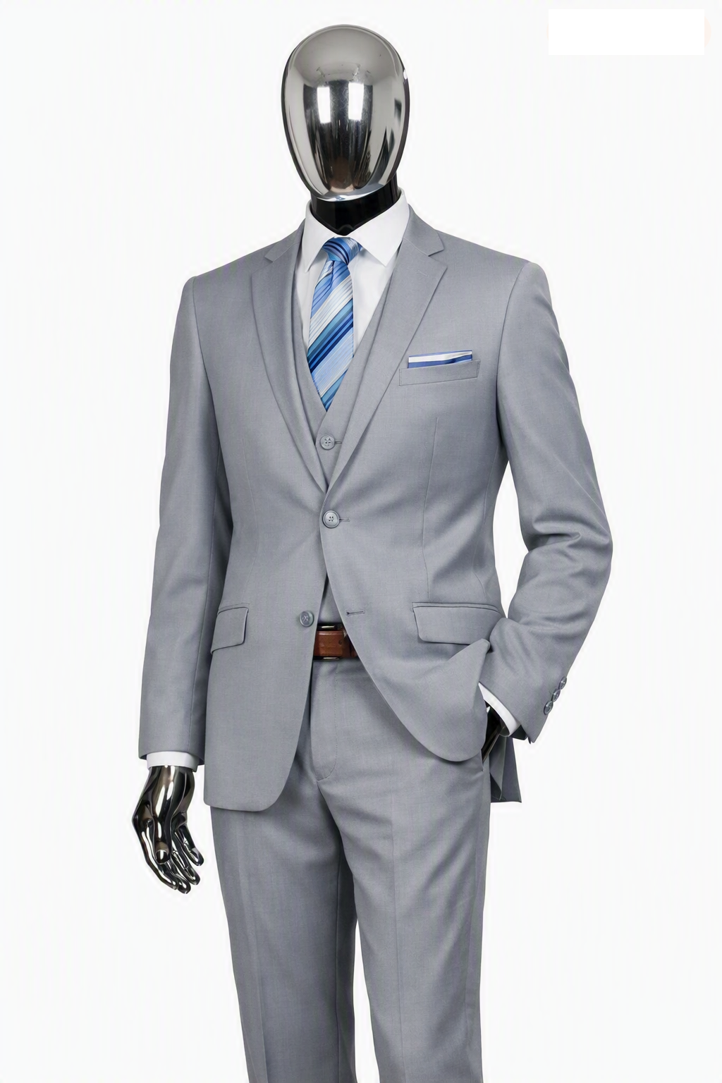 Pavaratti Men's Modern Fit 3-Piece Suit