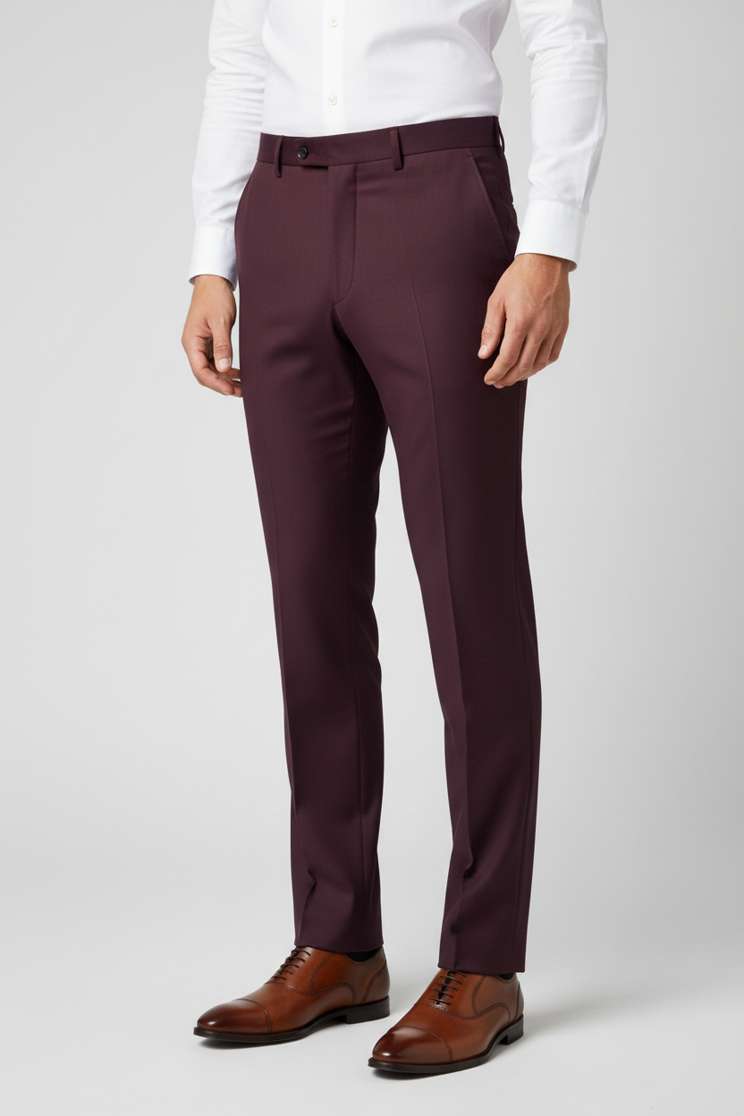 Retro Paris Men's Slim Fit Dress Pants
